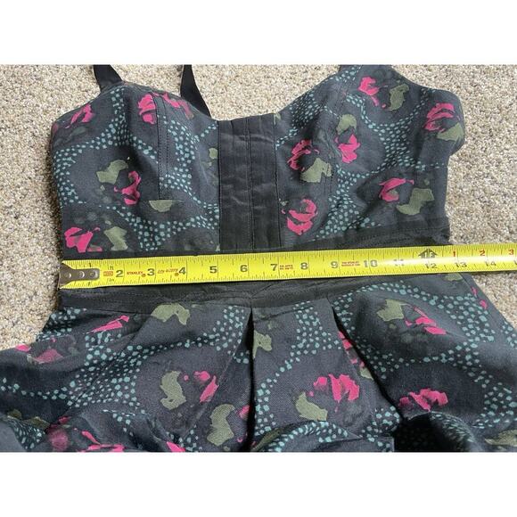 Anthropologie Frock by Tracy Reese Pin Up Fit & Flare Pink Rose Dress Size 2 XS - Picture 6 of 7